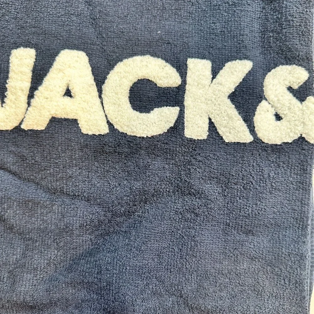 NWT Jacks & Jones Men’s Beach Pack Blue Athletic Shorts Beach Towel Backpack - M